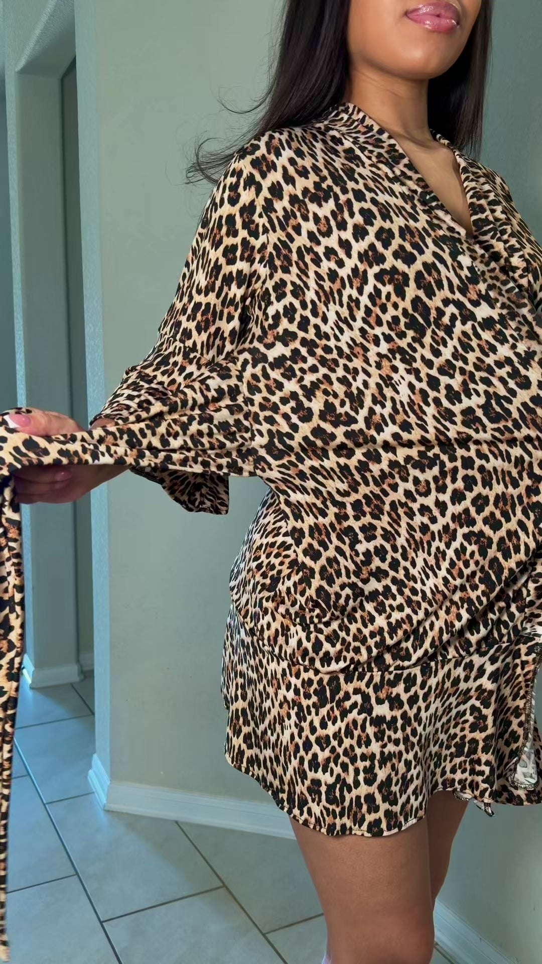 Women's Leapord Robe